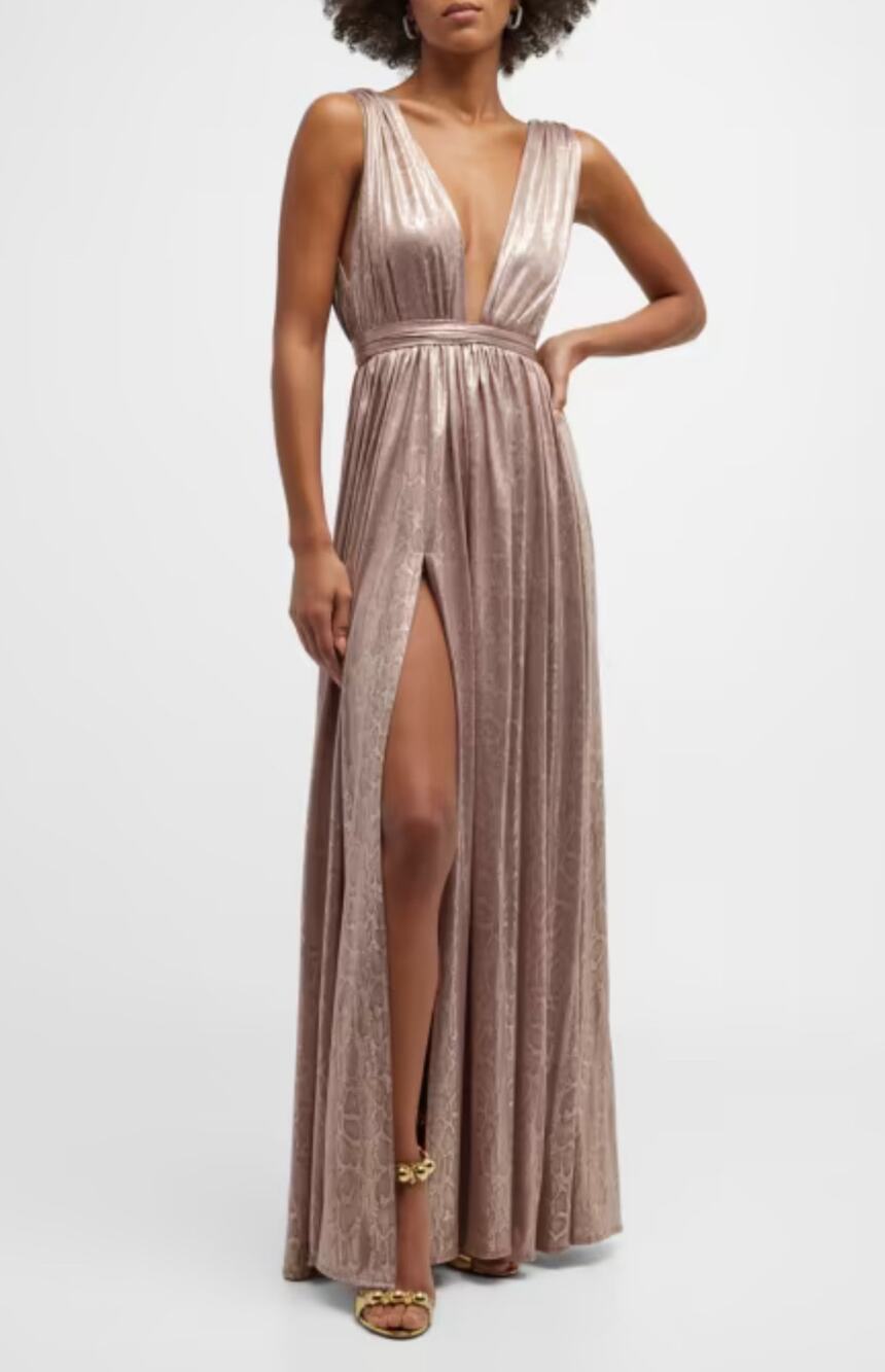 Bronx & Banco Snakeprint Maxi Dress